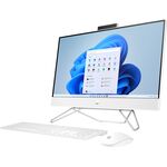 HP 24-cb1284nh All-in-One Desktop, Intel Core i3-1215U, 8GB RAM, 512GB SSD, DOS, 23.8" Display, White
