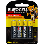 Eurocell Ultra Alkaline AA4 Batteries