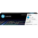 HP 222A Cyan Original LaserJet Toner Cartridge, W2221A