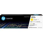 HP 222A Yellow Original LaserJet Toner Cartridge, W2222A