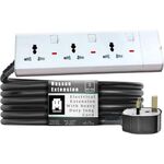 Hassan 3extBord30m 3 Socket Heavy Duty Extension Board with Universal Sockets