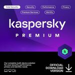 Kaspersky KL1047I5EFS-SLIM Premium Total Security, Customer Service Support, 5 Devices, 1 Year, Behavioral Shield, Box W/o CD