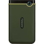 Transcend StoreJet 25M3 2TB External Hard Drive, Portable HDD, USB 3.1 Gen 1, Three-Stage Shock Protection, Black