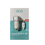 ACE Car USB Charger 2.4A with cable type-C price in Dubai