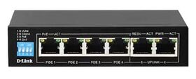 D-Link DGS-F1006P-E 6-Port Gigabit PoE Switch