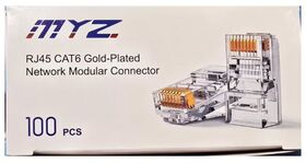 RJ45 CAT6 Gold-Plated Network Modular Connector