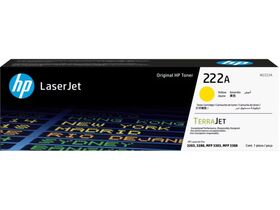 HP 222A Yellow Original LaserJet Toner Cartridge, W2222A