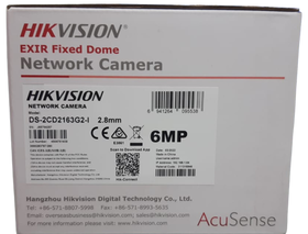 Hikvision DS-2CD2163G2-I 6MP AcuSense Vandal Fixed Dome Network Camera