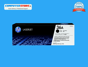 HP 36A Black Original LaserJet Toner Cartridge, CB436A