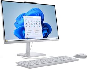 Lenovo 24-V100A All-in-One Desktop PC, Intel Core i3-N305 Processor, 8GB DDR4 RAM, 512GB SSD, 24-inch FHD Display