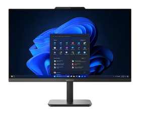 Lenovo V100-24 All-in-One Desktop, Intel Core i3-N305, 8GB RAM, 512GB SSD, DOS, 23.8" Display, Black