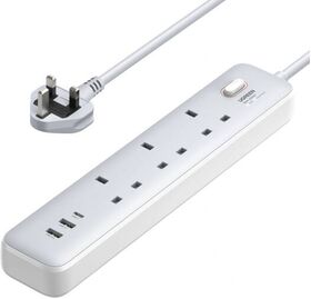UGREEN CD286 3 Outlet Surge Protector Master Switch Extension