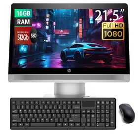 HP ProOne 600 G2 All-in-One Renewed Desktop, Intel Core i5-6th Gen, 8GB RAM, 256GB SSD, 21.5-Inch Display