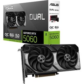 Asus Dual GeForce RTX 5060 OC Edition Graphics Card, 90YV0N12-M0NA00