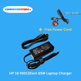 HP 15-fd0132wm 65W Laptop Charger