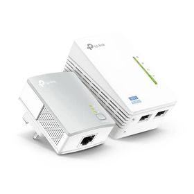 TP-Link TL-WPA4220KIT 300Mbps Wi-Fi Range Extender, AV600 Powerline Edition