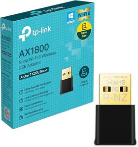 Tp-Link Archer TX20U Nano WLAN Stick for PC, Wi-Fi 6 AX1800 Dual-Band WLAN USB Adapter