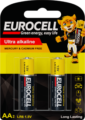 Eurocell Ultra Alkaline AA2 Batteries