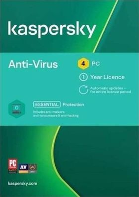 Kaspersky Anti-Virus 2020 for 4 User