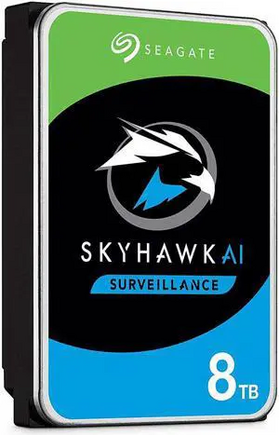 SEAGATE SKYHAWK AI 8TB 3.5" (7200 RPM 256MB Cache SATA 6.0 GB/s) Internal HDD, ST8000VE001