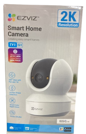 EZVIZ TY1 G1 2K Smart Home Wi-Fi Security Camera with Pan and Tilt