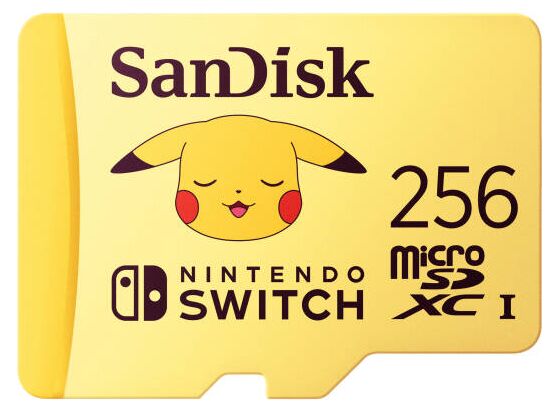 SanDisk SDSQXAO-256G-GN6ZK microSDXC for Nintendo Switch Pokemon 256GB 100Mbs